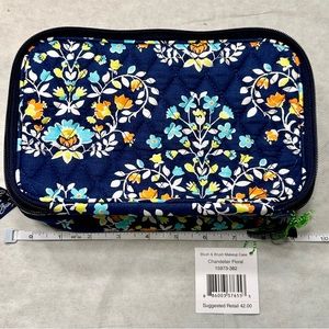 Vera Bradley Chandelier Floral Blush & Brush Makeup Bag